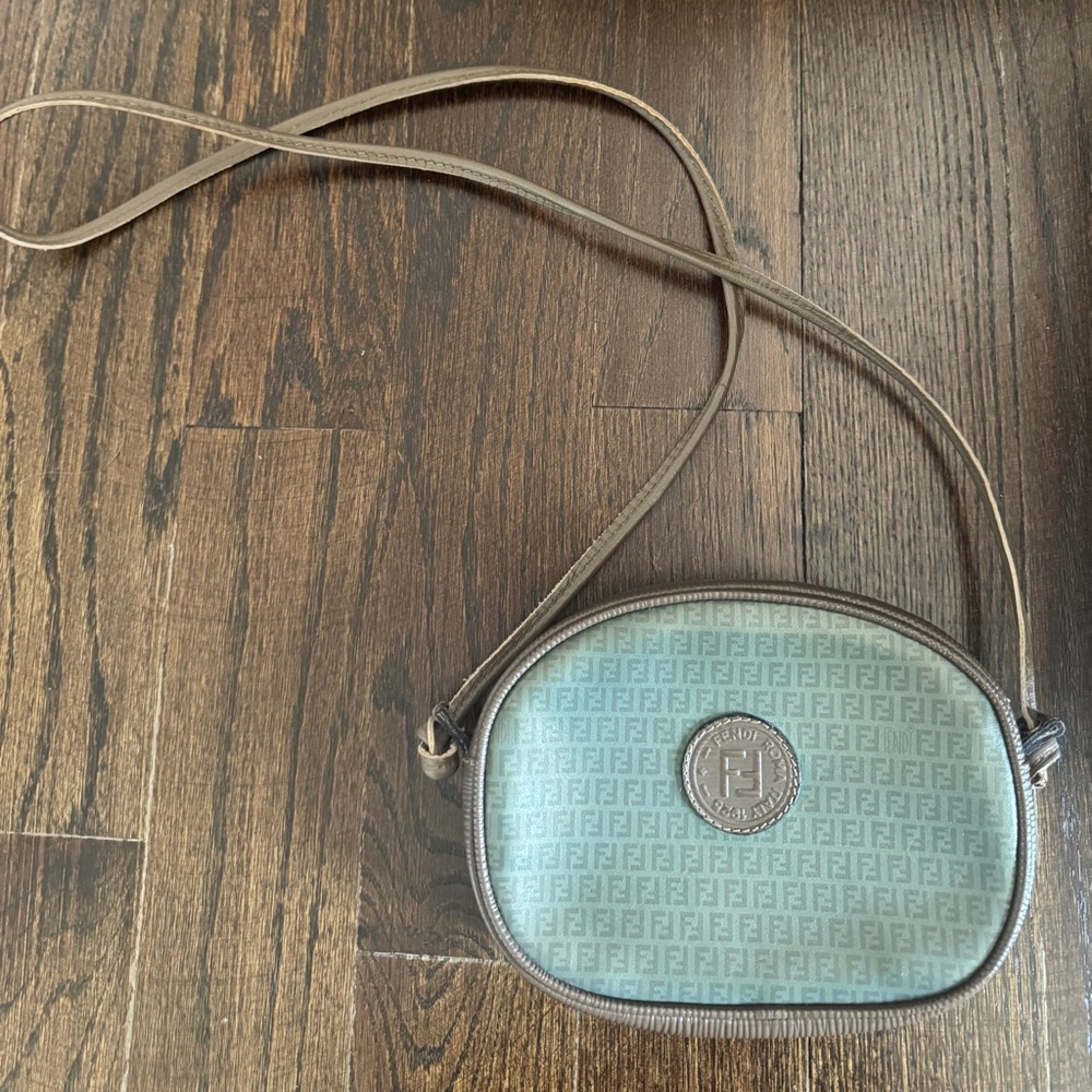 Fendi Olive and Taupe Crossbody Bag